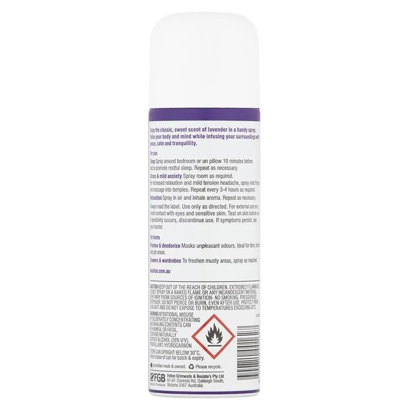 [CLEARANCE Expiry: 04/2025] Bosisto's Lavender Spray 125g