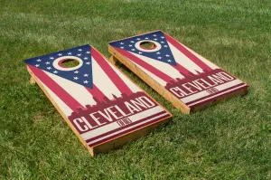 Cleveland State Flag Skyline