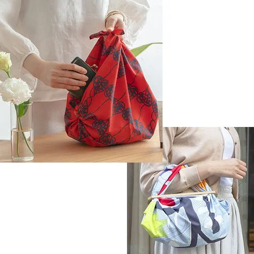 Cochae - Water repellent finish アクアドロップ コウモリ ダークブラウン(撥水加工)  - Furoshiki 70 x 70 cm