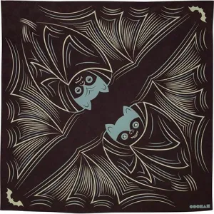 Cochae - Water repellent finish アクアドロップ コウモリ ダークブラウン(撥水加工)  - Furoshiki 70 x 70 cm