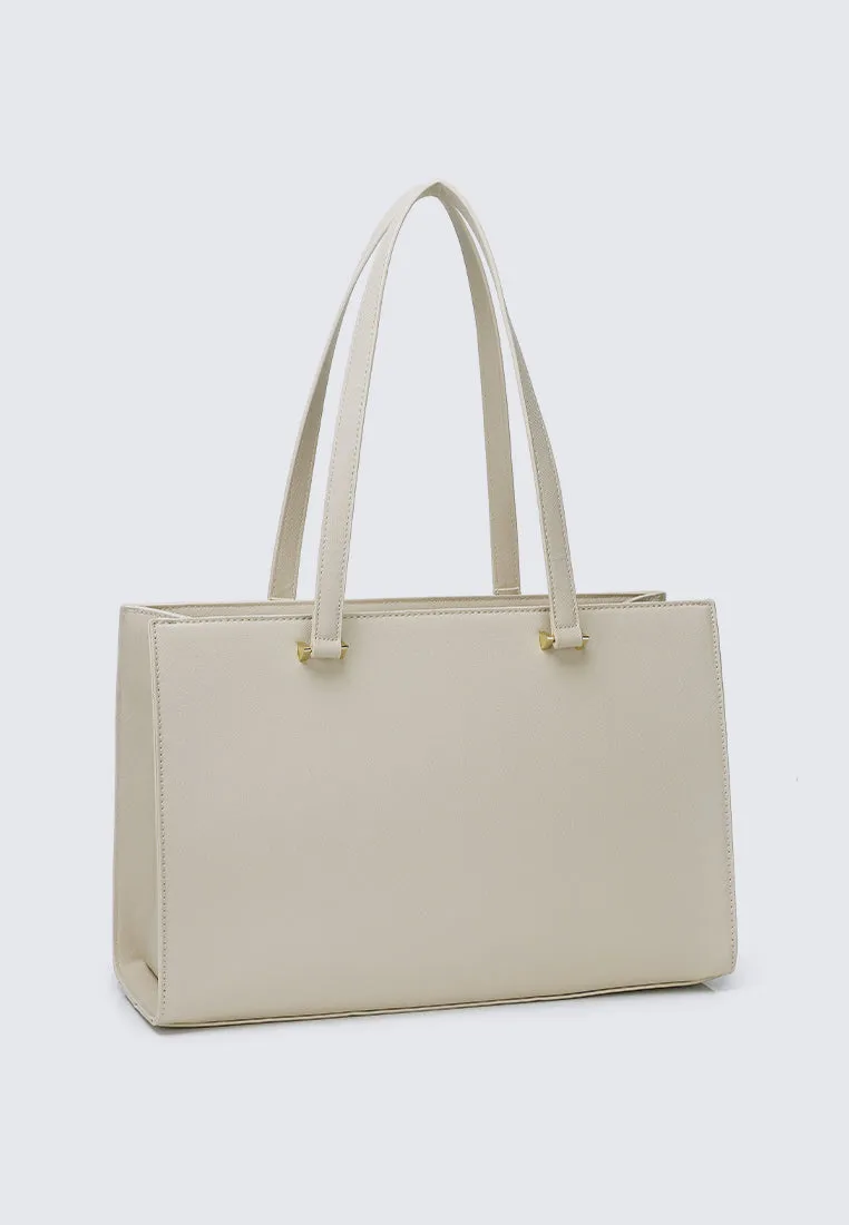 Cody Multi-compartment Tote Bag (Beige)