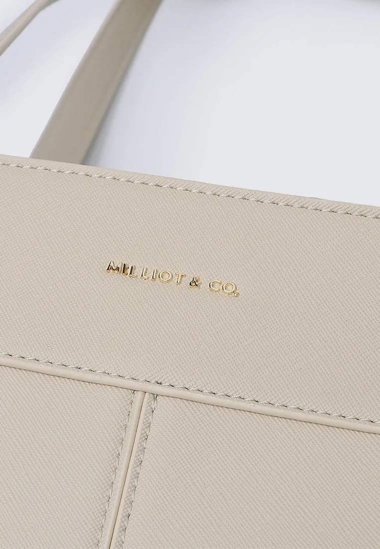 Cody Multi-compartment Tote Bag (Beige)