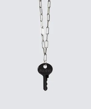 Color Dainty Emily Key Silver Brooklyn Chain Necklace