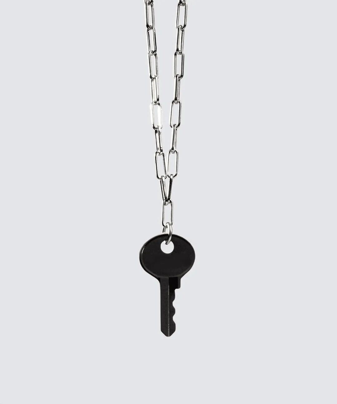 Color Dainty Emily Key Silver Brooklyn Chain Necklace