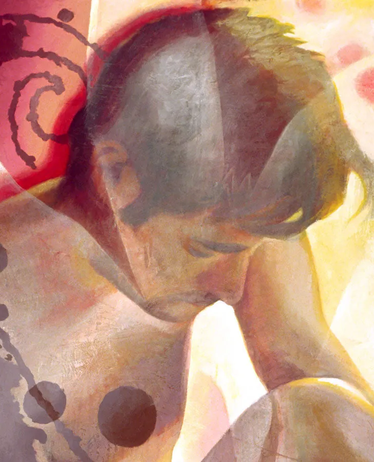 Contemplating His Dharma painting