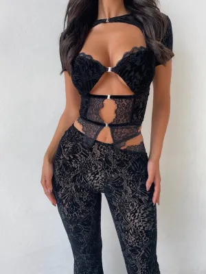 CORA CROP TOP BLACK