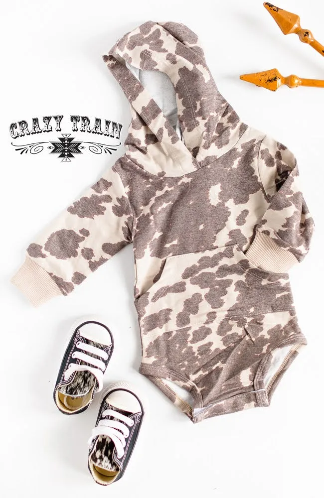 Cow Kiddo Hoodie {Onesie & Toddler)