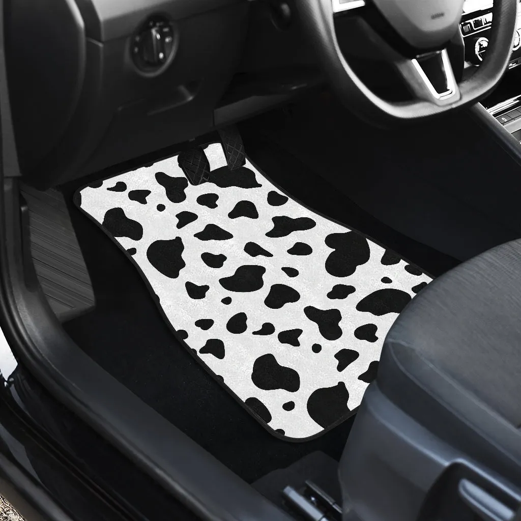 Cow Spots Front And Back Car Mats (Set Of 4)