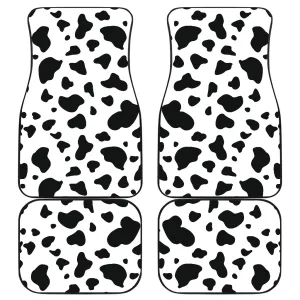 Cow Spots Front And Back Car Mats (Set Of 4)