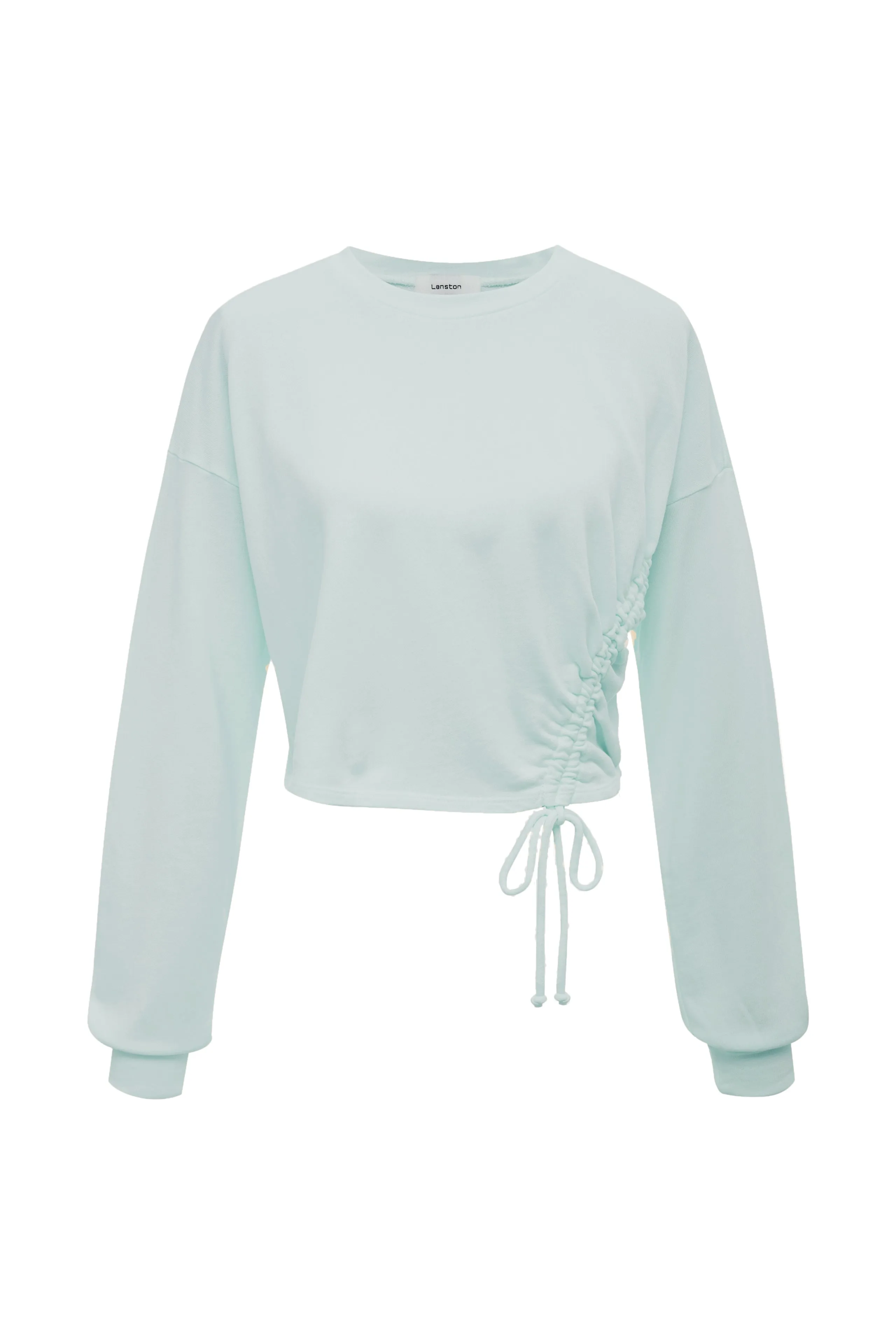 Cropped Drawstring Pullover