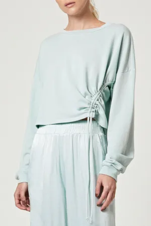 Cropped Drawstring Pullover