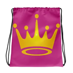 Crown Drawstring bag