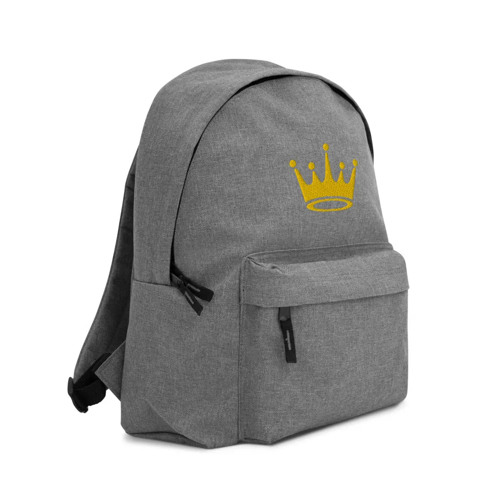 Crown Embroidered Backpack