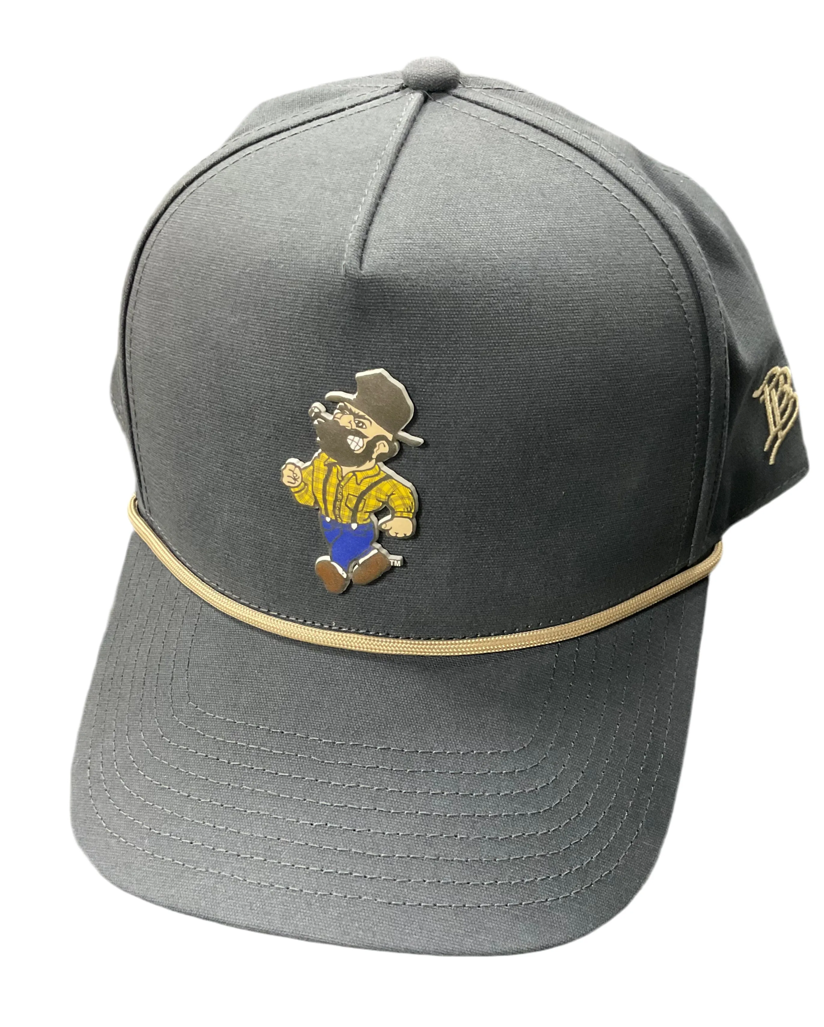 Curved Canvas 5 Panel Rope Hat