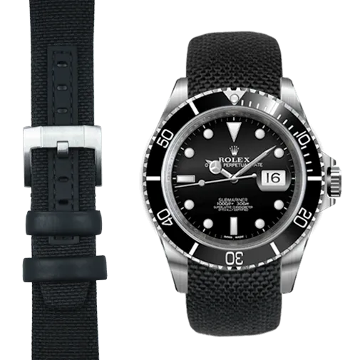 Curved End Nylon Strap for Rolex Submariner with Tang Buckle