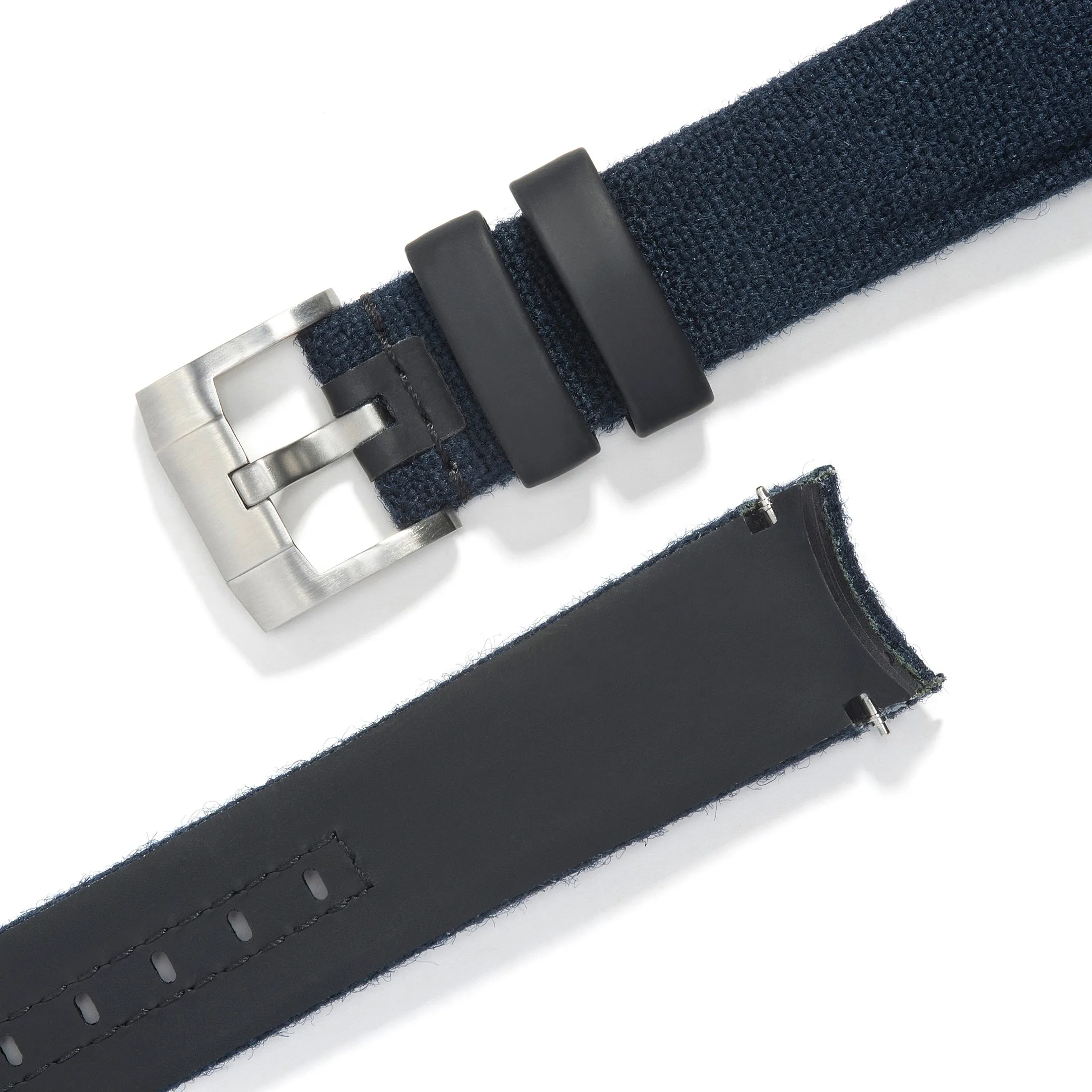 Curved End Nylon Strap with Tang Buckle for Rolex Sub Ceramic No-Date