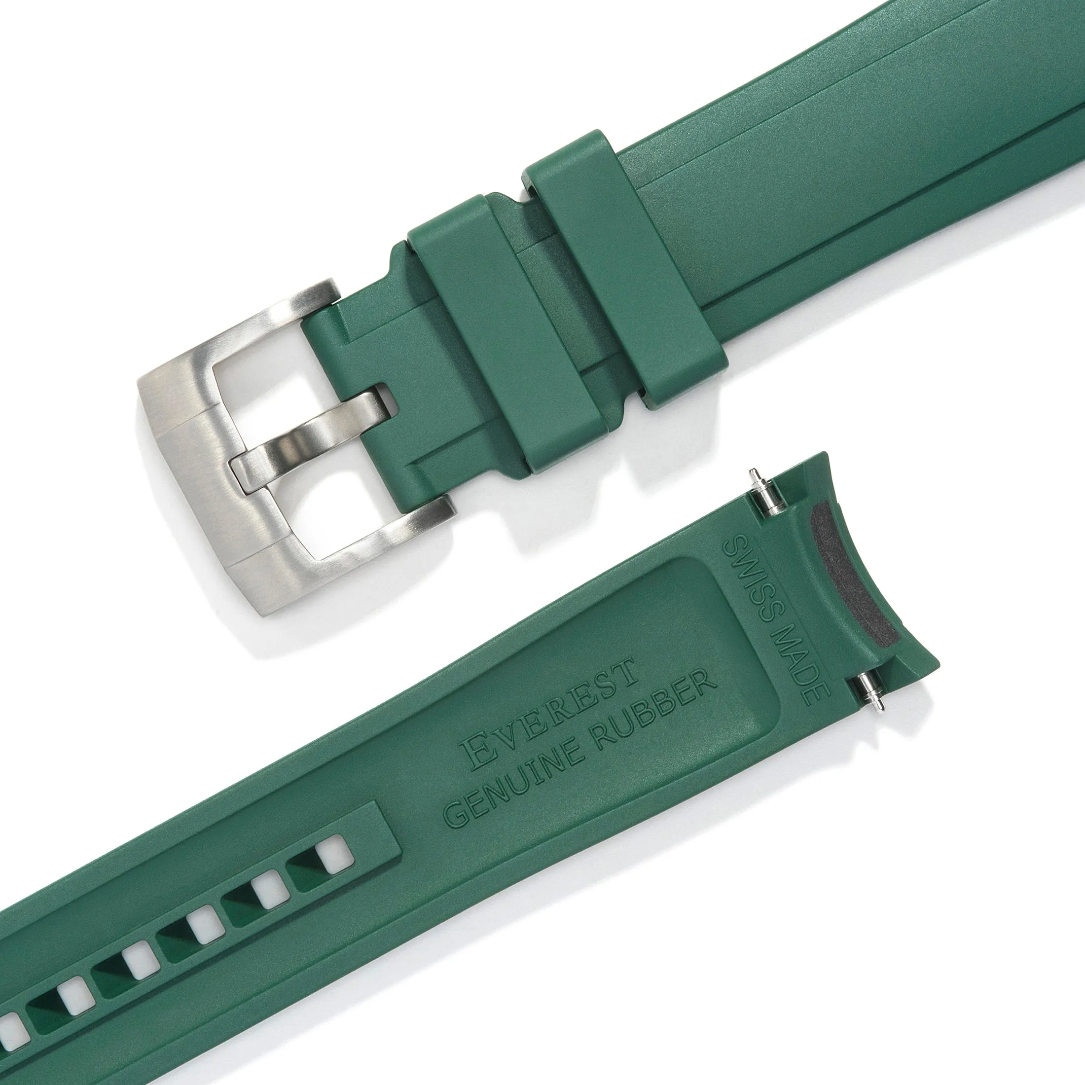 Curved End Rubber Strap for Rolex Submariner No-Date with Tang Buckle