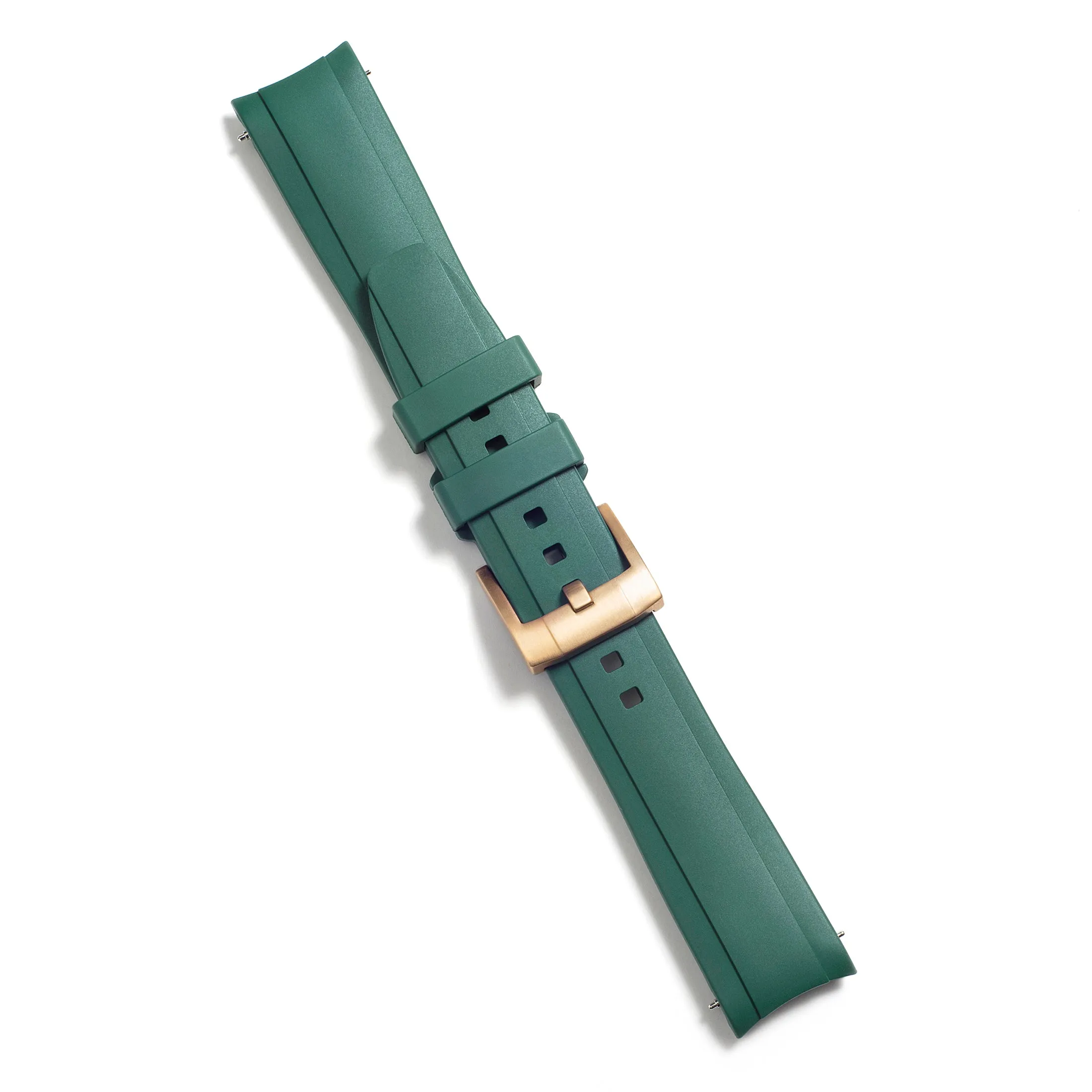 Curved End Rubber Strap for Rolex Submariner No-Date with Tang Buckle