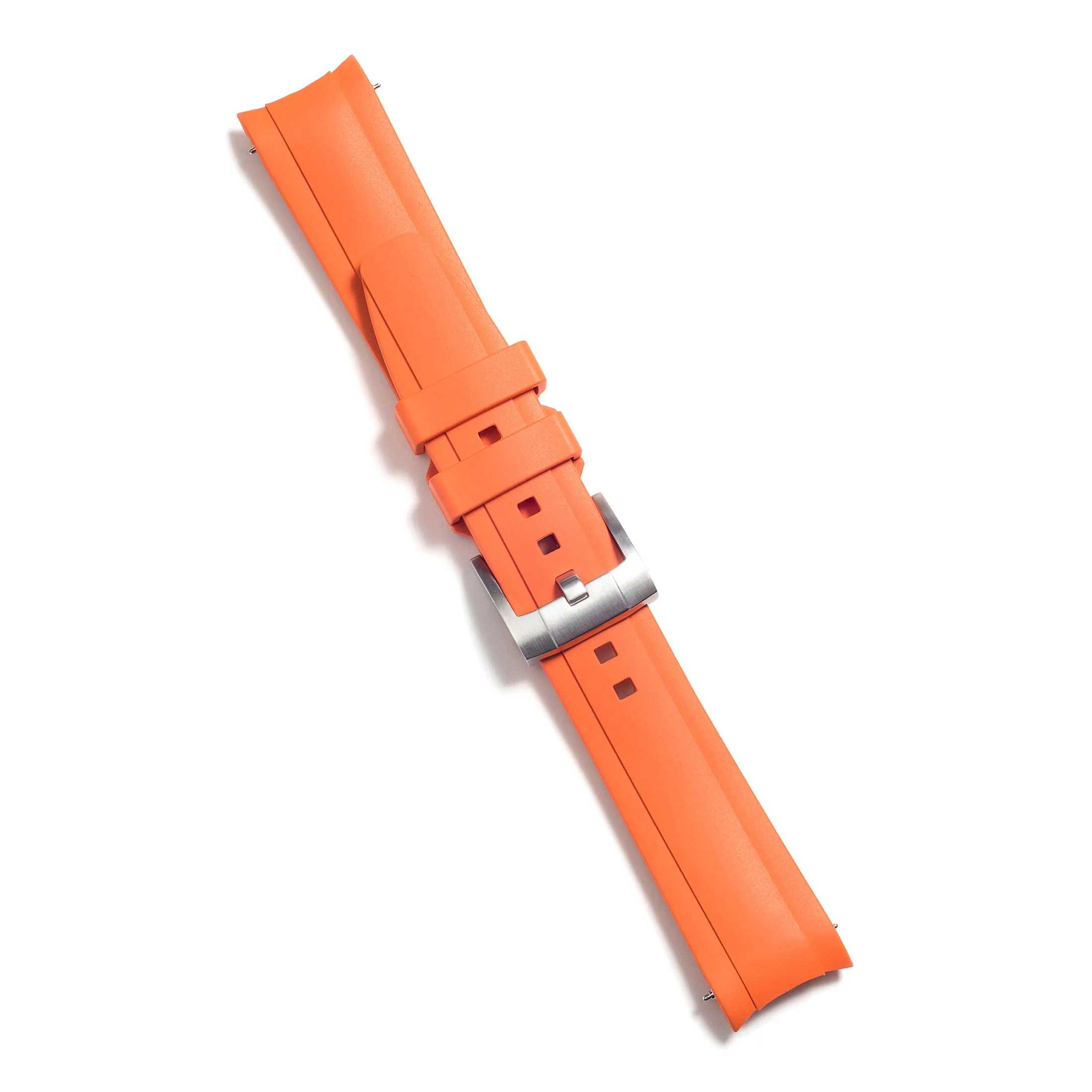 Curved End Rubber Strap for Rolex Submariner No-Date with Tang Buckle