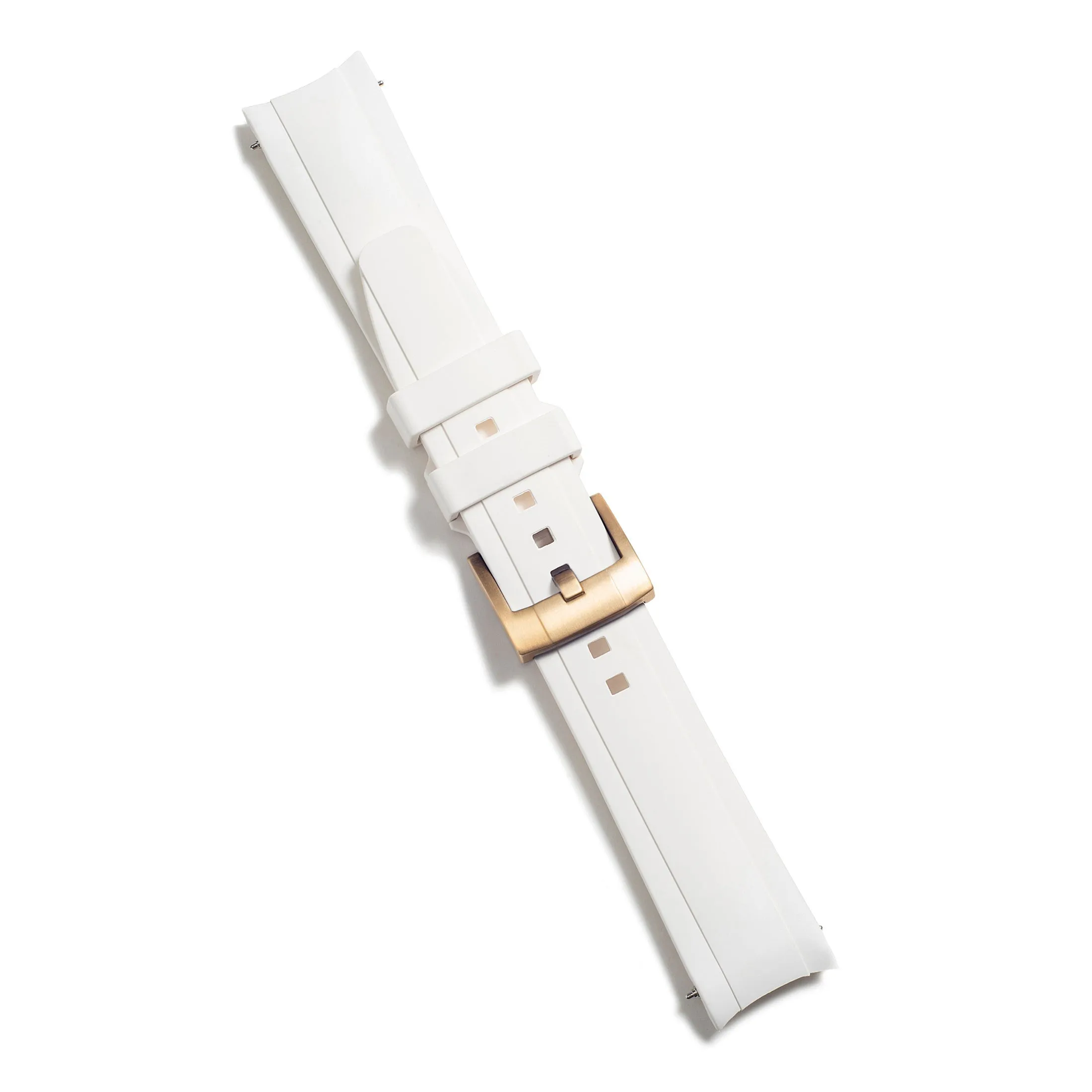 Curved End Rubber Strap for Rolex Submariner with Tang Buckle