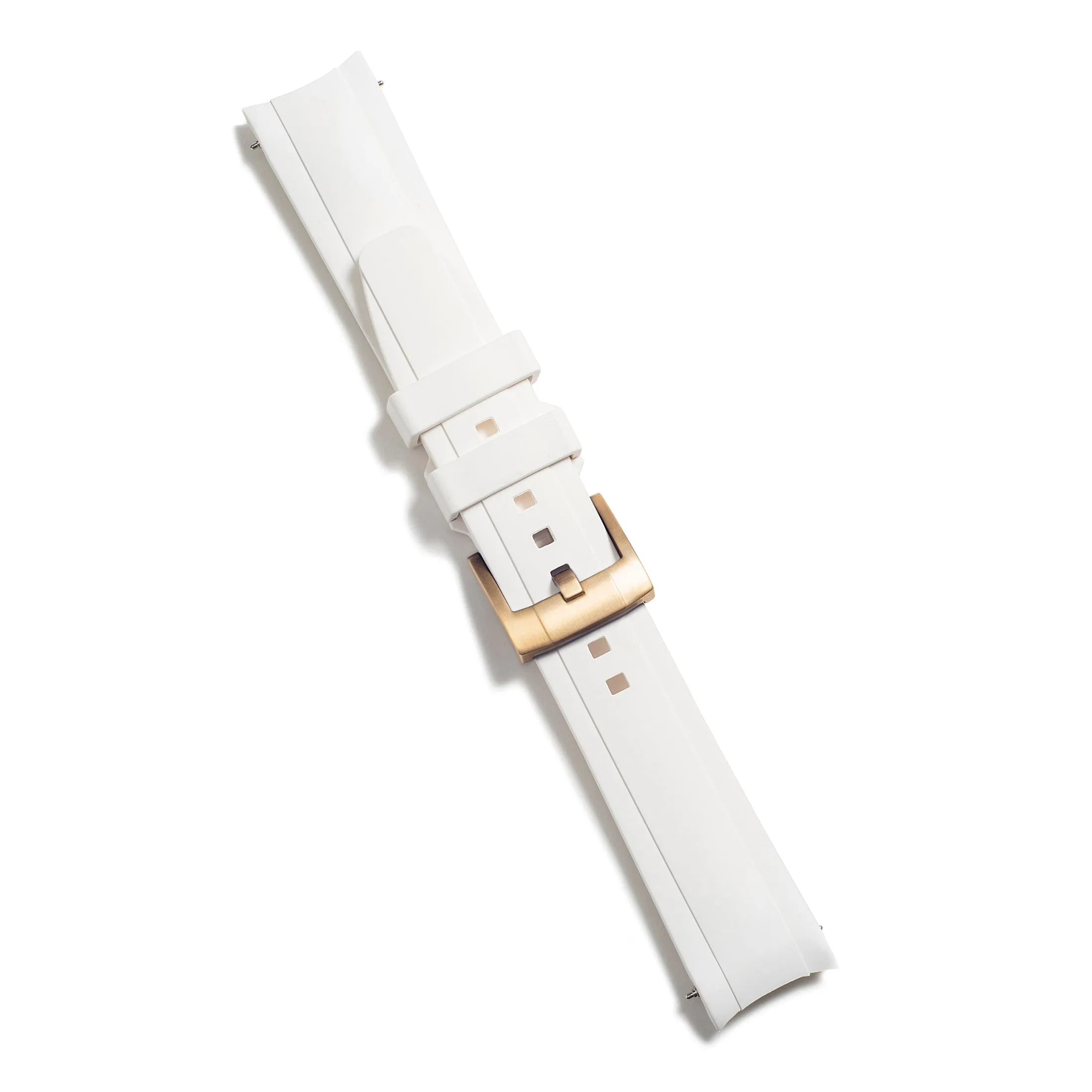 Curved End Rubber Strap with Tang Buckle for Rolex Sub Ceramic No-Date