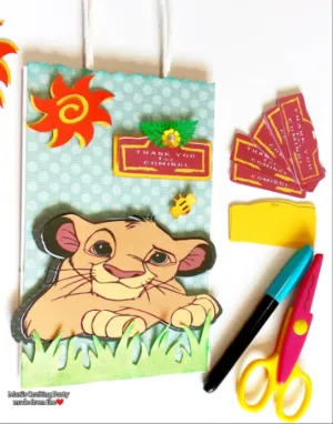 Custom Lion King Themed Party Bag / 10 pcs.