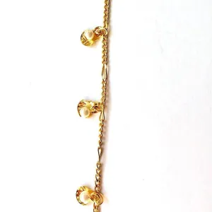 Dangling Pearl in Shell Gold Chain by the Inch (#736)