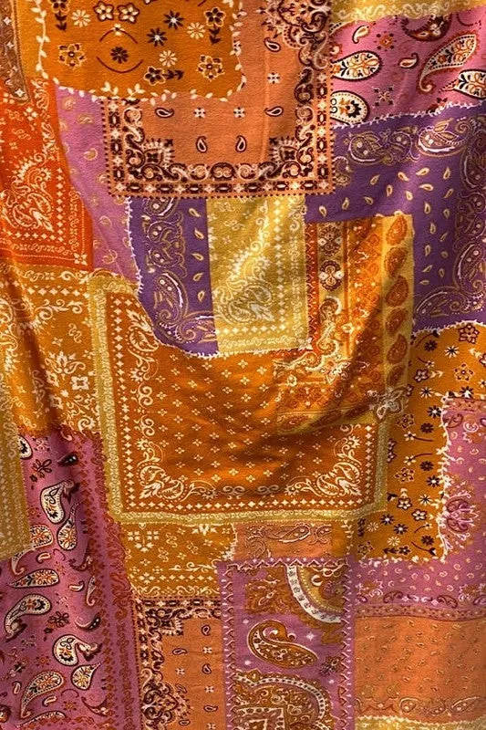 Danni Bandana Print Crop Top