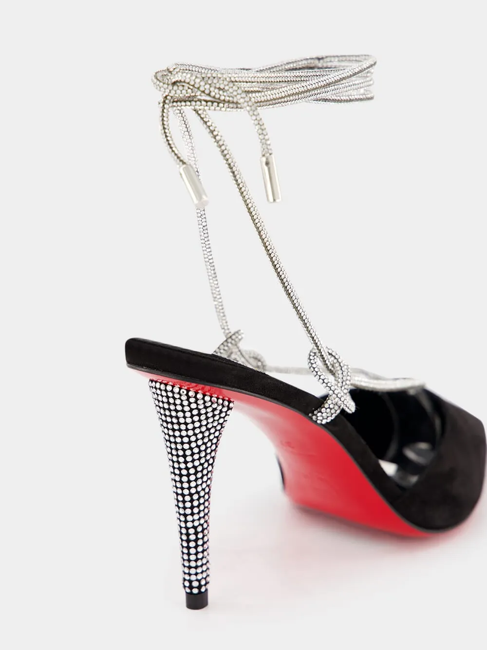 Dazzling Chain Pointed-Toe 85mm Pumps