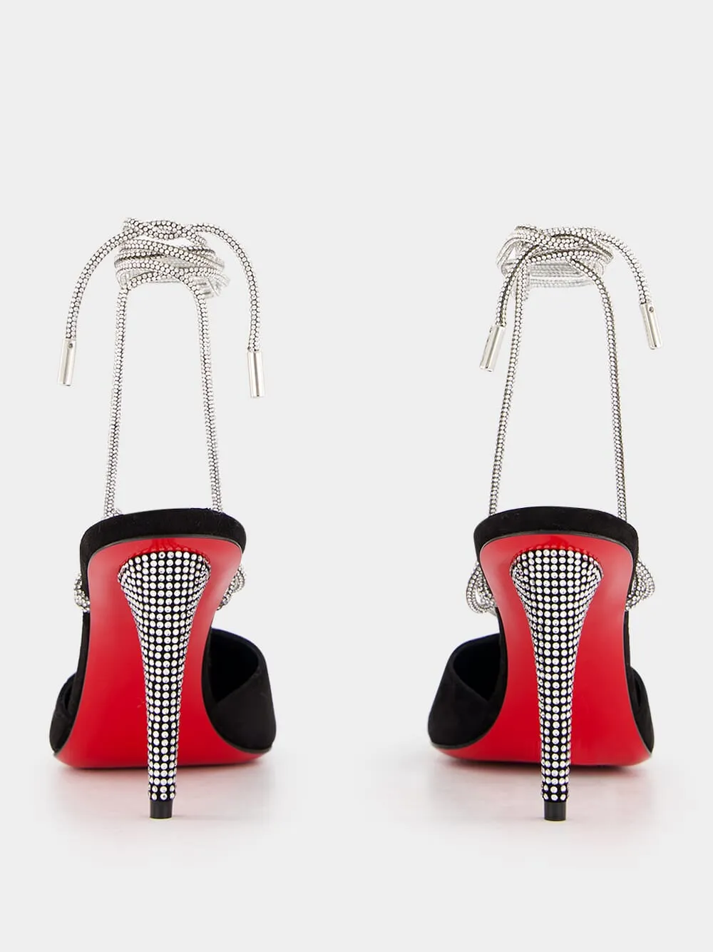 Dazzling Chain Pointed-Toe 85mm Pumps
