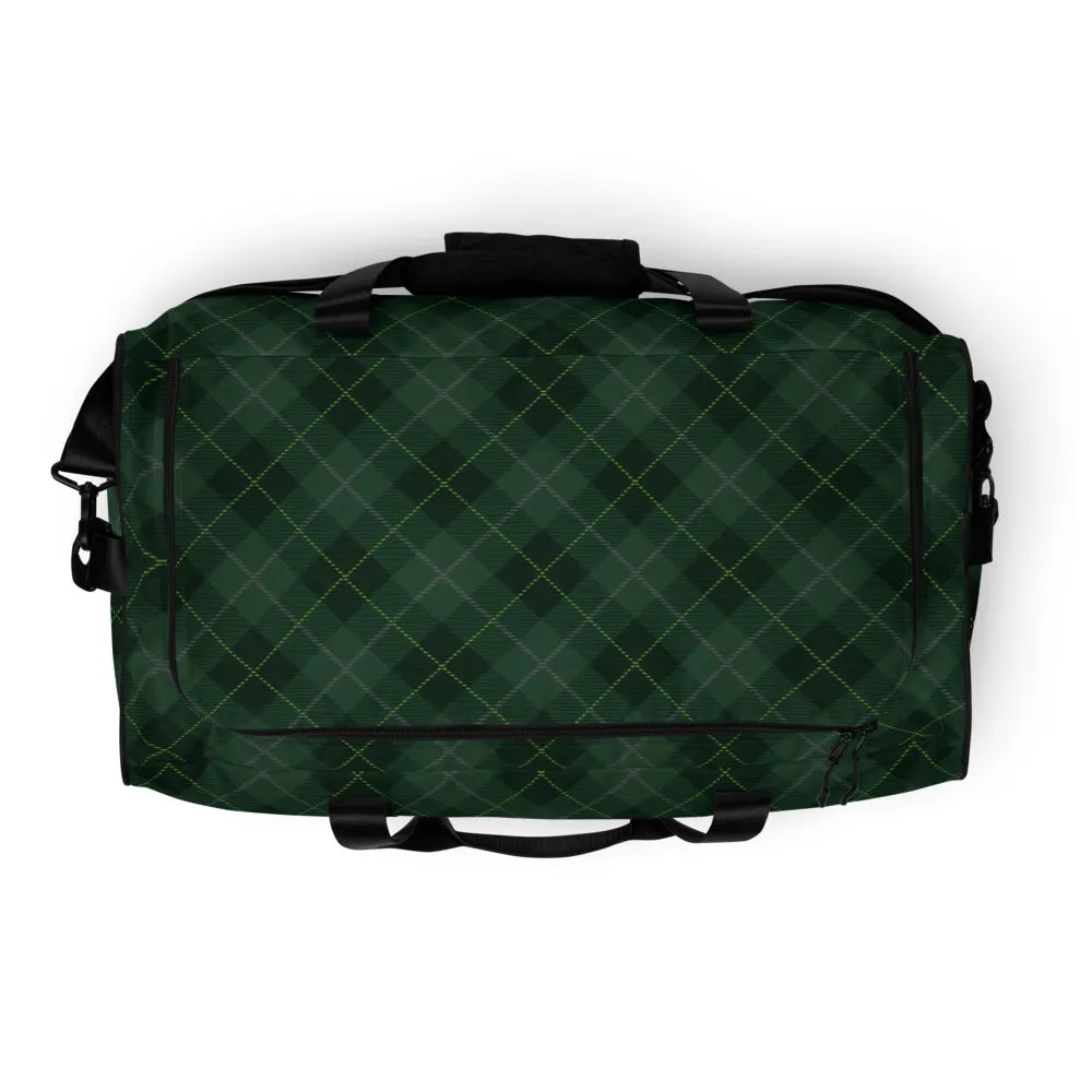 Deep Forest Tartan - Sustainably Made Duffle Bag