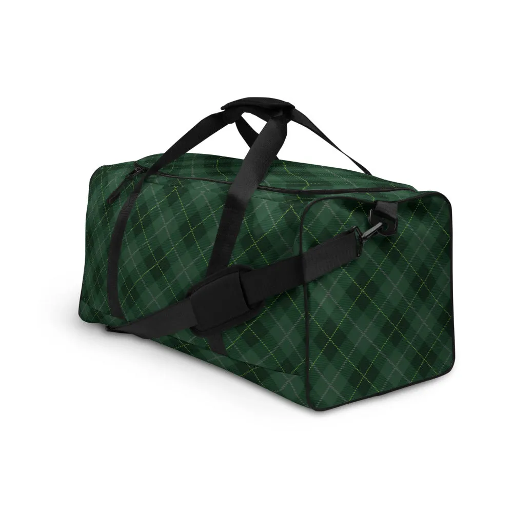 Deep Forest Tartan - Sustainably Made Duffle Bag