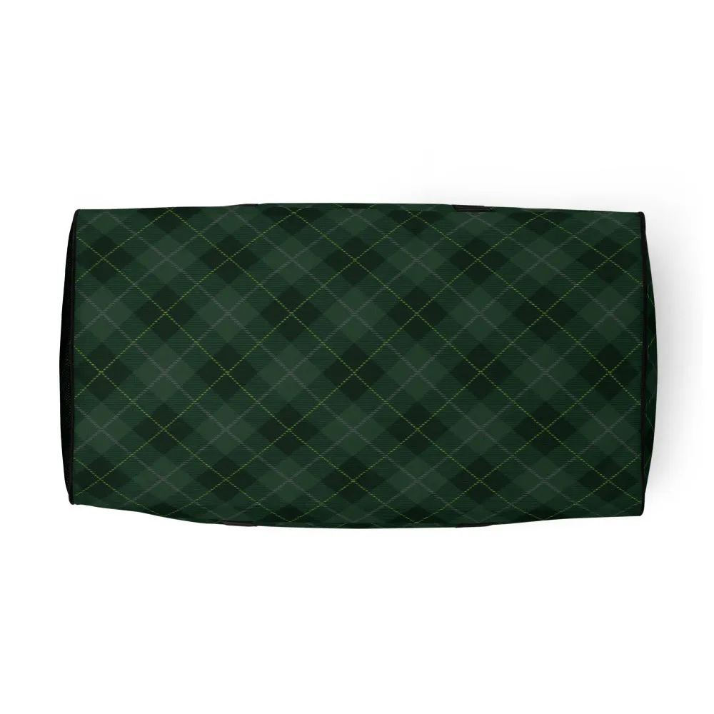 Deep Forest Tartan - Sustainably Made Duffle Bag