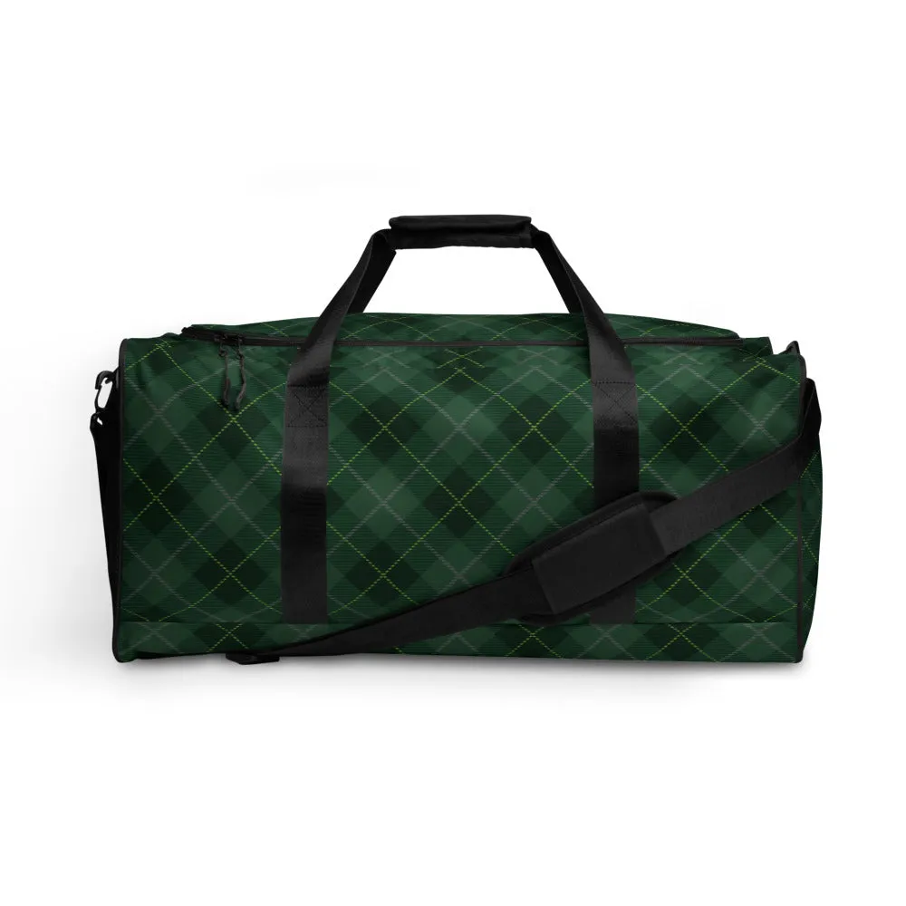 Deep Forest Tartan - Sustainably Made Duffle Bag
