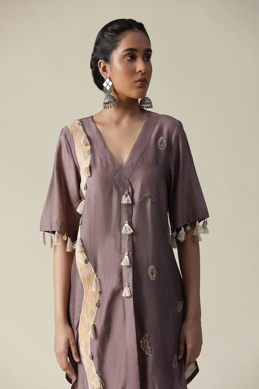 Deep Taupe Hand Painted Cord Set
