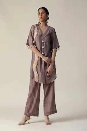 Deep Taupe Hand Painted Cord Set