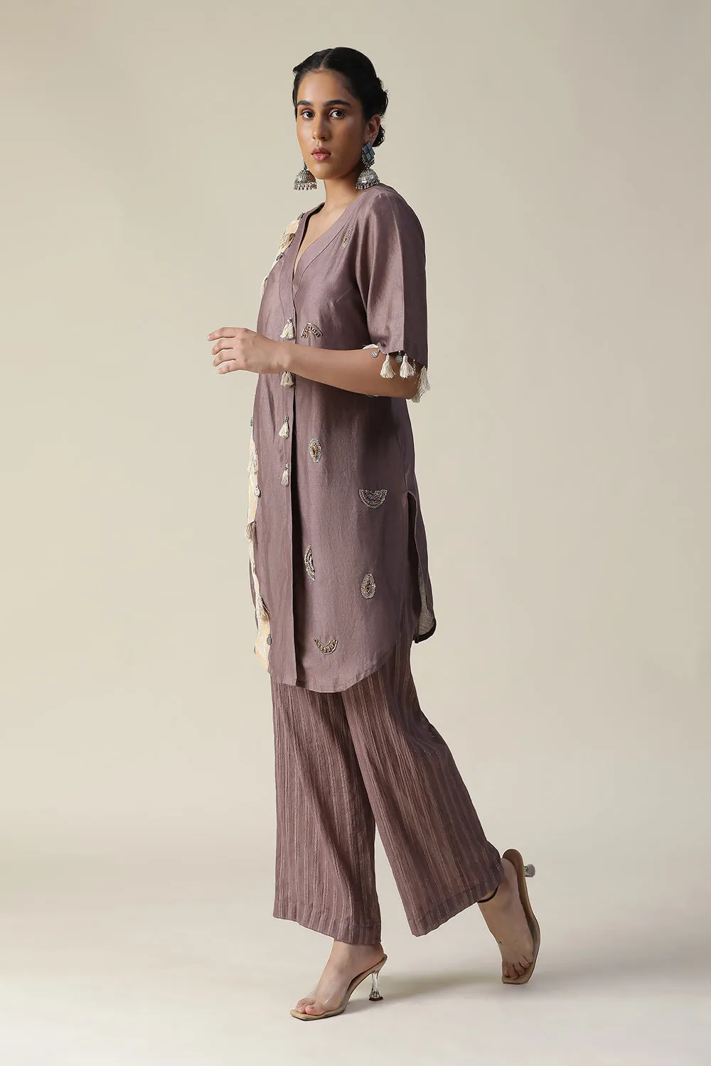 Deep Taupe Hand Painted Cord Set