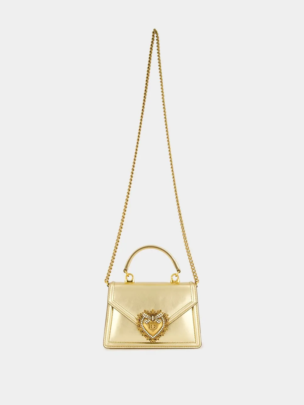 Devotion Gold Leather Mini Handbag