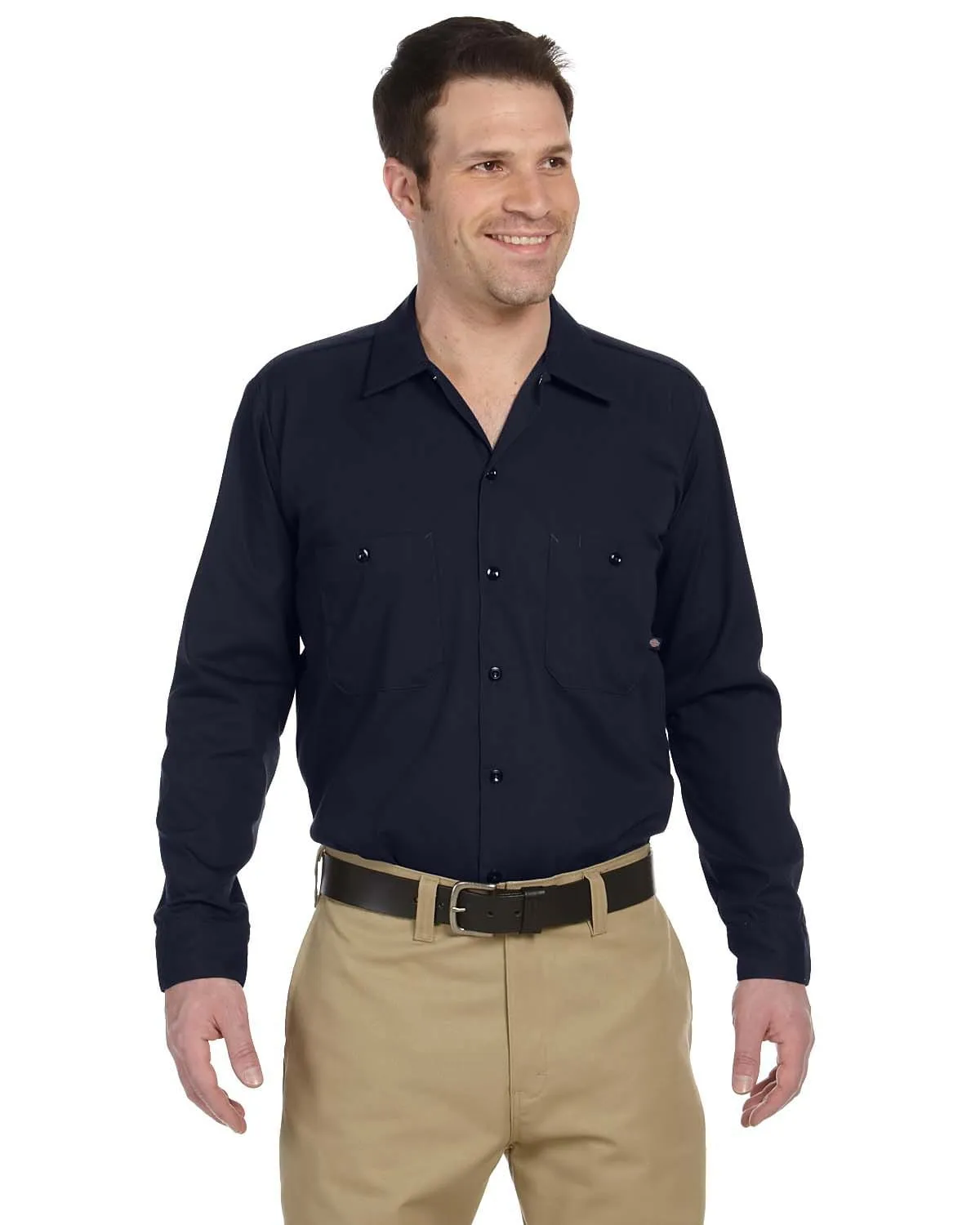 Dickies Industrial Long Sleeve Work Shirt | Dark Navy