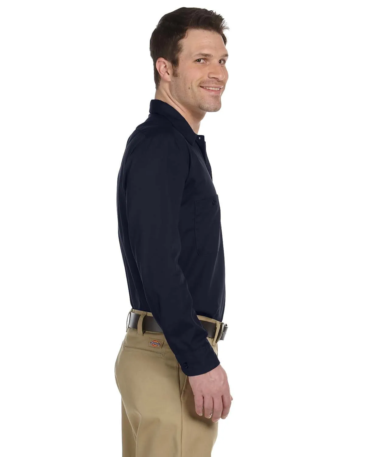 Dickies Industrial Long Sleeve Work Shirt | Dark Navy
