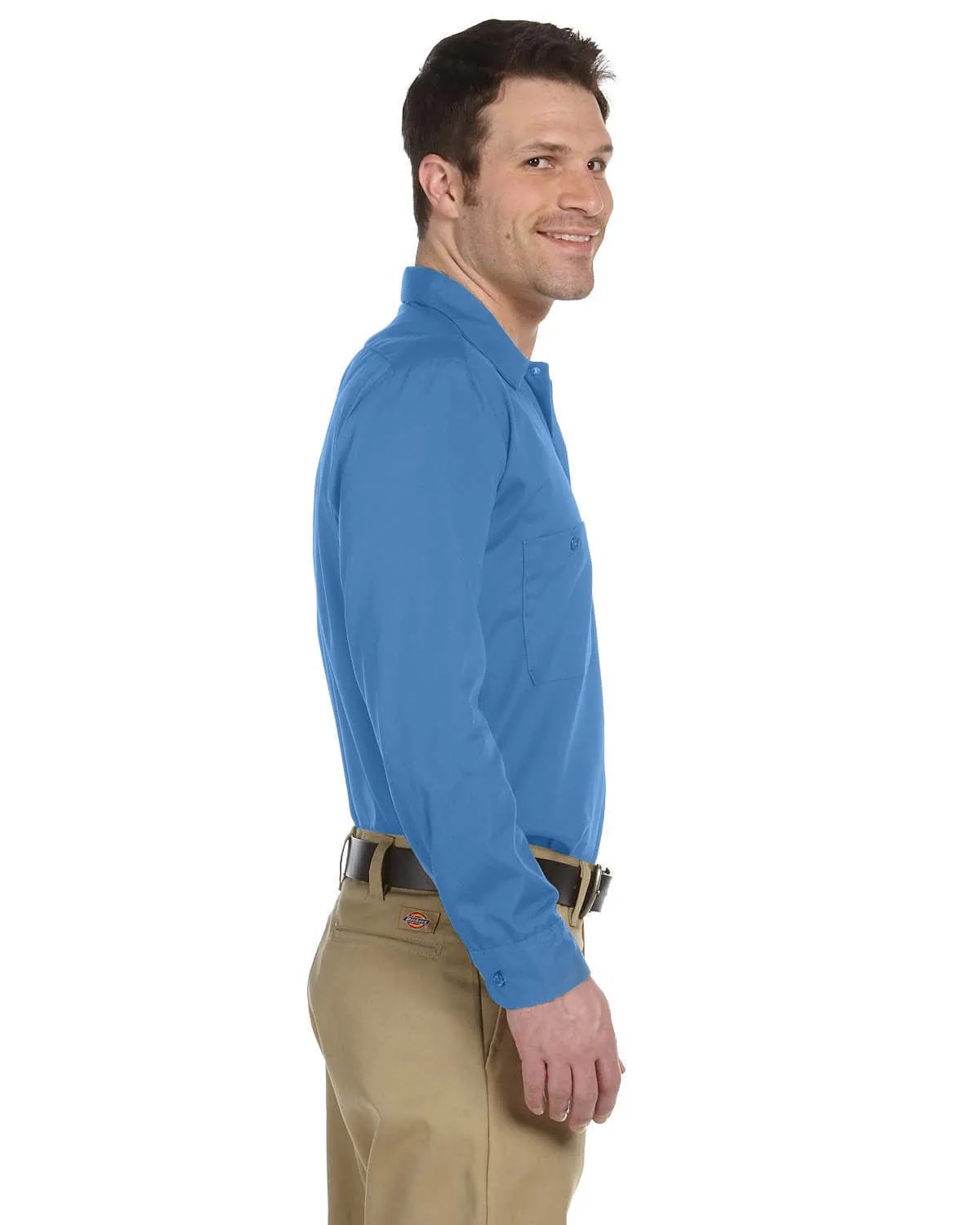 Dickies Industrial Long Sleeve Work Shirt | Light Blue