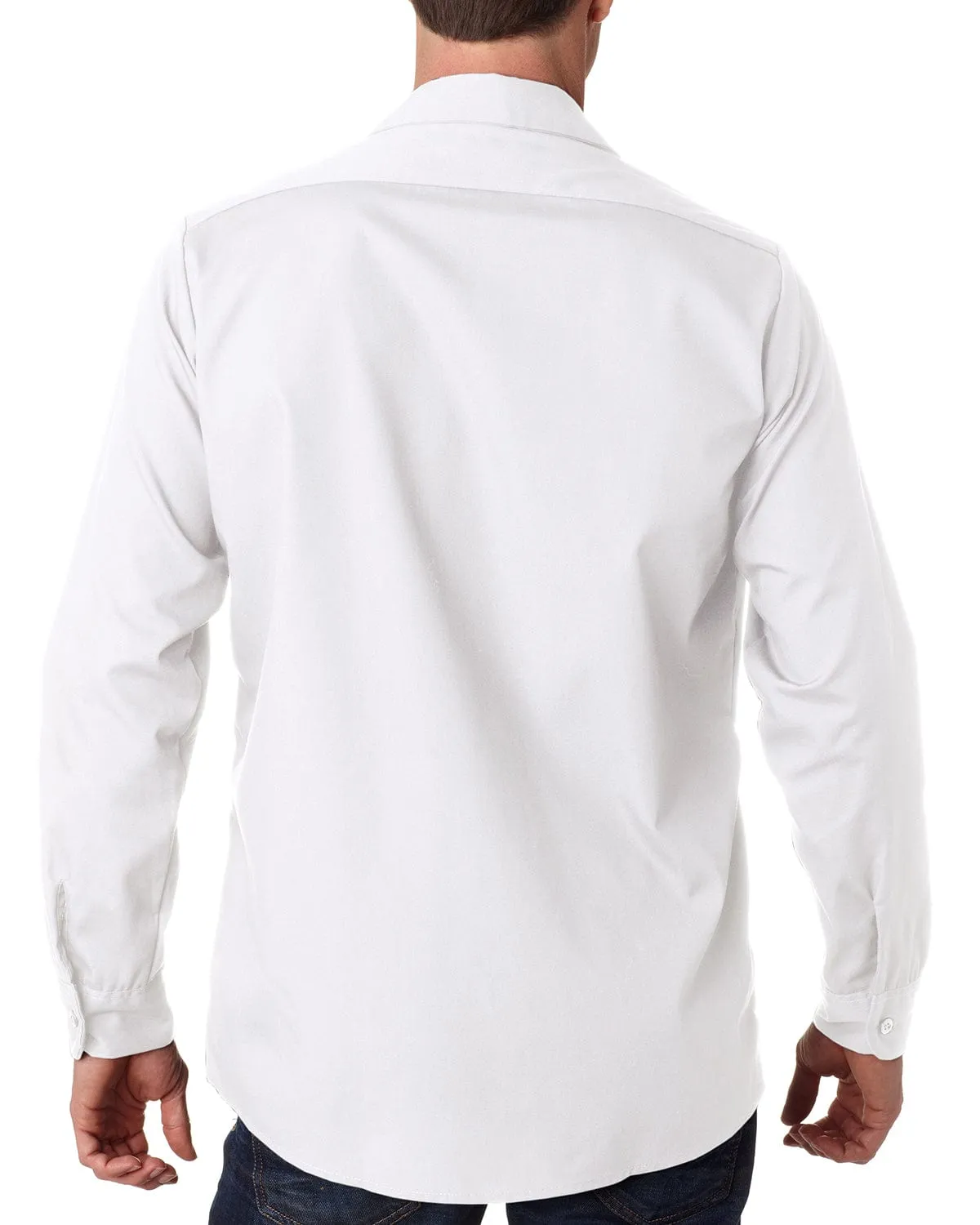 Dickies Industrial Long Sleeve Work Shirt | White