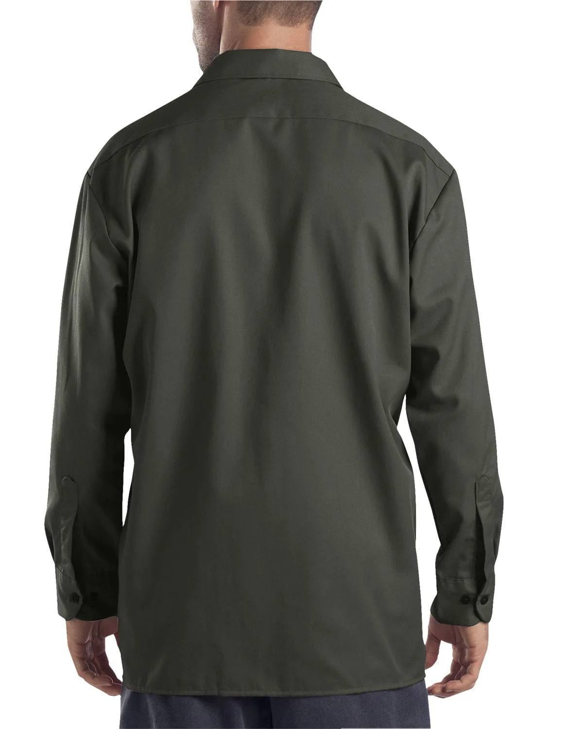 Dickies Long Sleeve Work Shirt | Olive Green