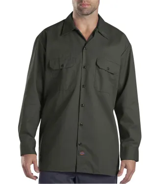 Dickies Long Sleeve Work Shirt | Olive Green