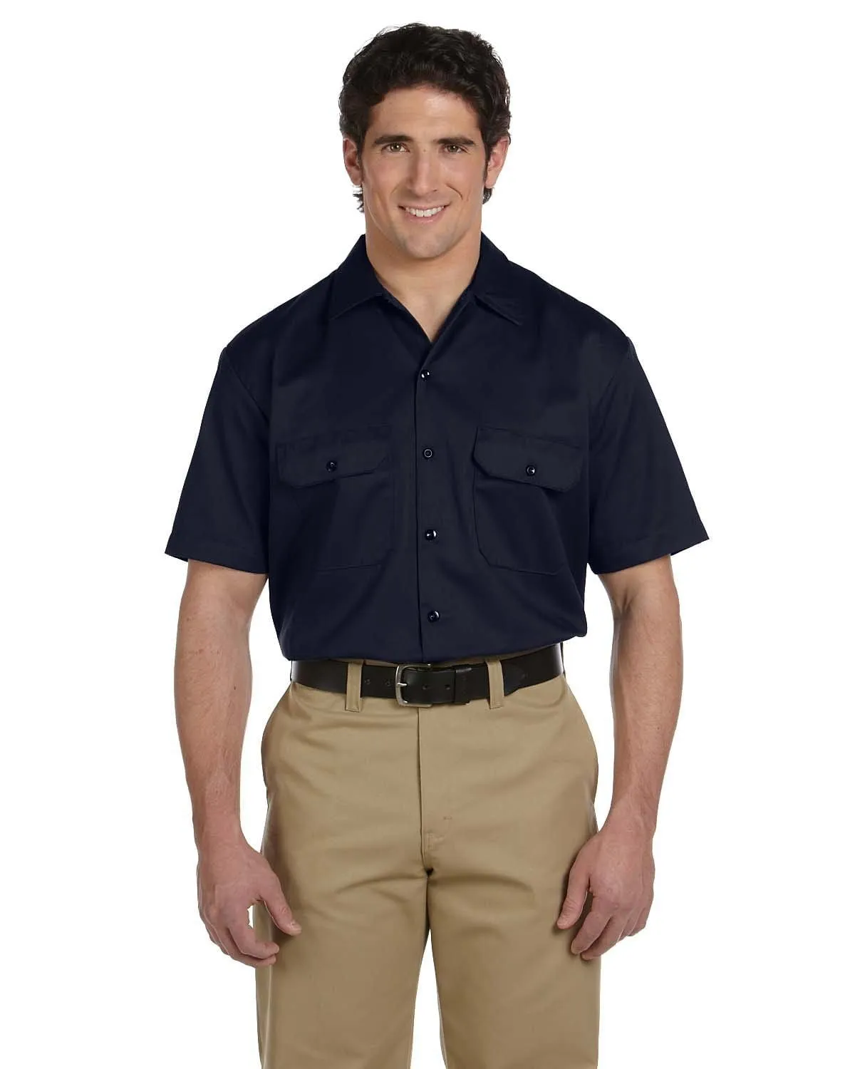 Dickies Short Sleeve Work Shirt | Dark Navy