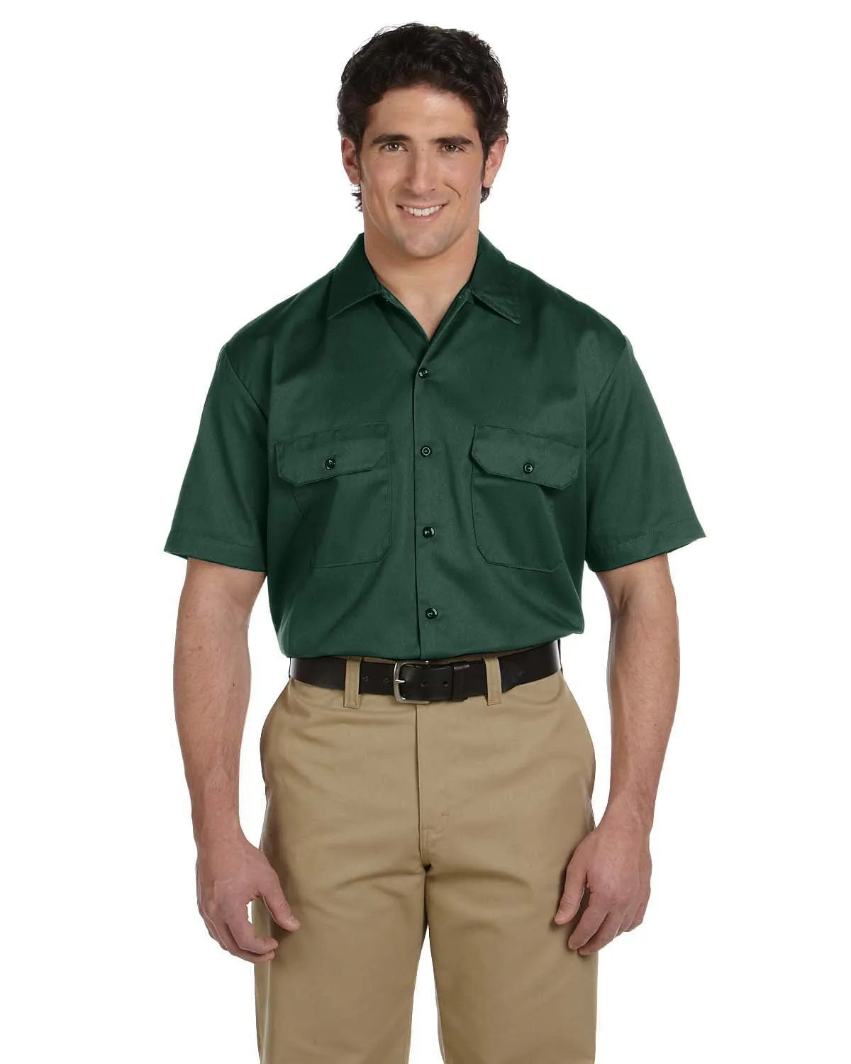 Dickies Short Sleeve Work Shirt | Hunter Green