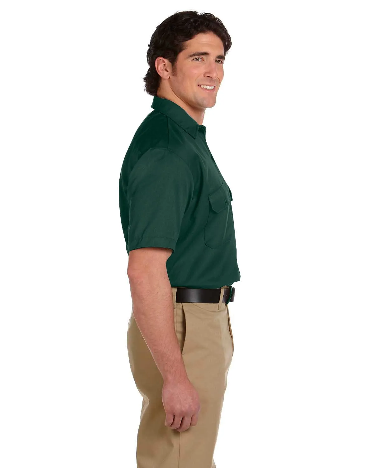 Dickies Short Sleeve Work Shirt | Hunter Green