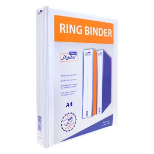 Digital Loose Leaf 3-Ring Binder 4 cm White A4