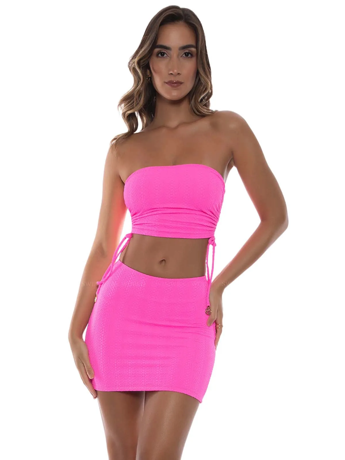 Drawstring Tube-Mini Skirt ::RET