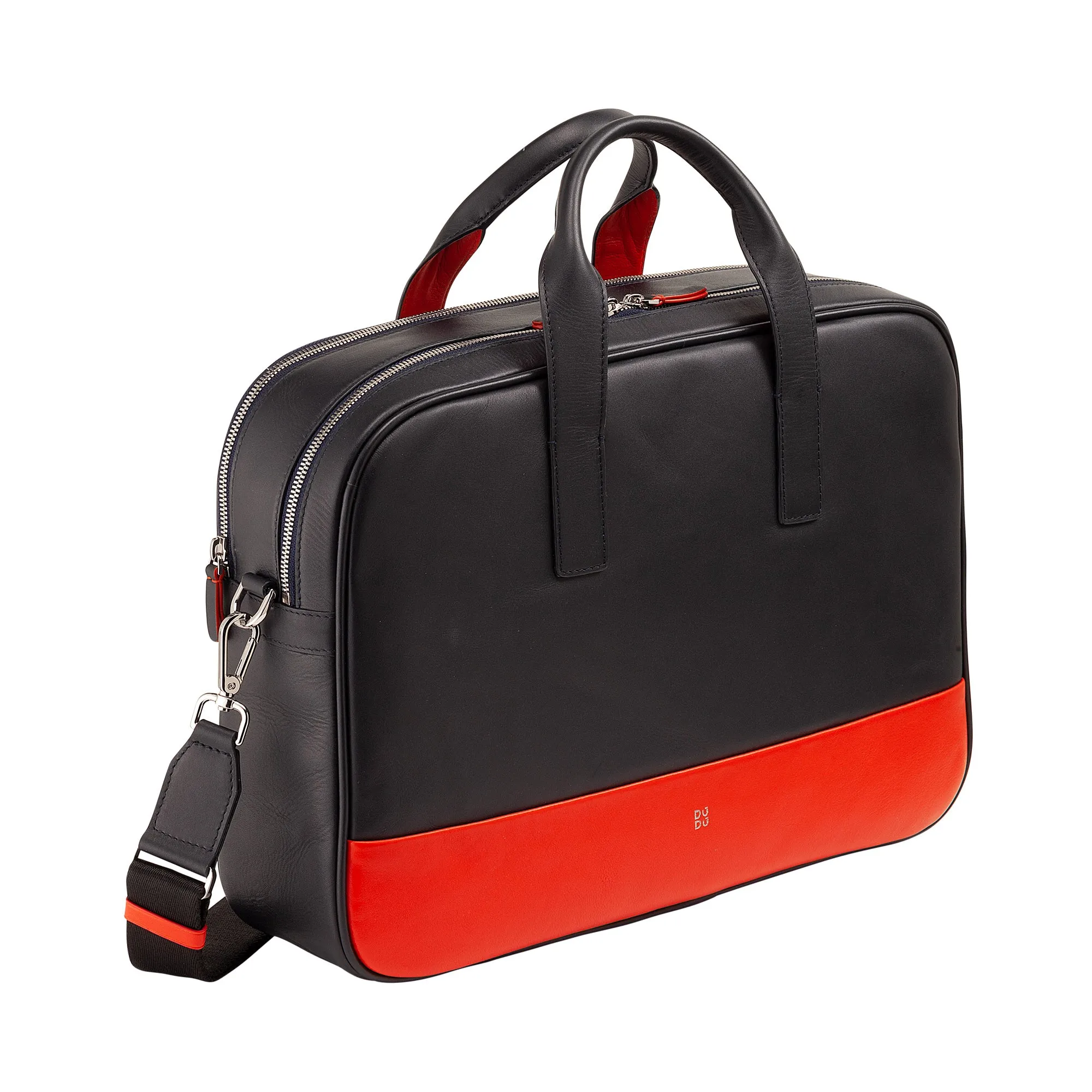 DUDU Work Bag Men's Woman In Leather, PC Desk or MacBook Up 16 -inch, Ventocuor Ventocuor Office Documentary Handle with shoulder strap, handles and double zipper